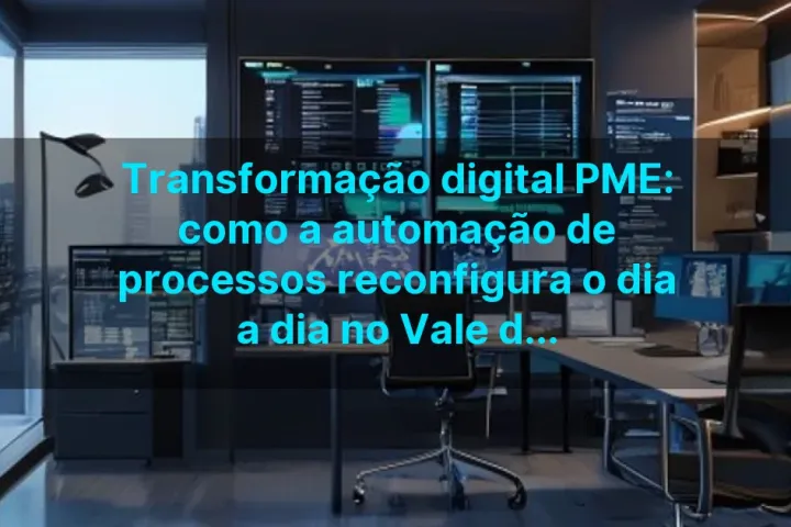 Transformação digital PME: como a automação de processos reconfigura o dia a dia no Vale do Paraíba